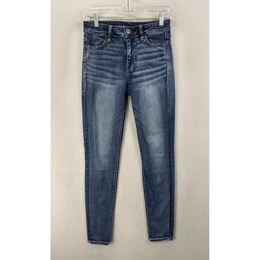 American Eagle High Rise Jegging Jeans Women's Size 4 Blue Stretch Denim
